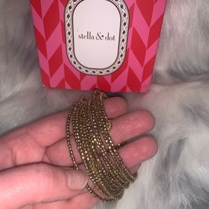 Stella & Dot gold seed bead bracelet